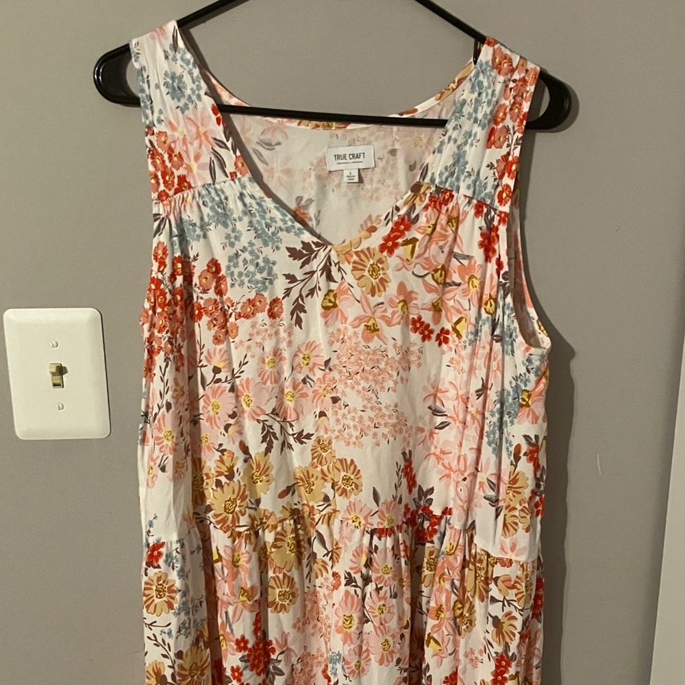 True Craft Multicolor Floral Dress Sz L